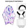 BZAXXQI Colorful Tie Dye Hair Cutting Cape,Barber Cape Unisex Hair Cutting Cape Hair Cutting Accessories 66x55 Inch view 2