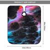 BZAXXQI Black Tie Dye Hair Cutting Cape,Barber Cape Unisex Hair Cutting Cape Hair Cutting Accessories 66x55 Inch view 3