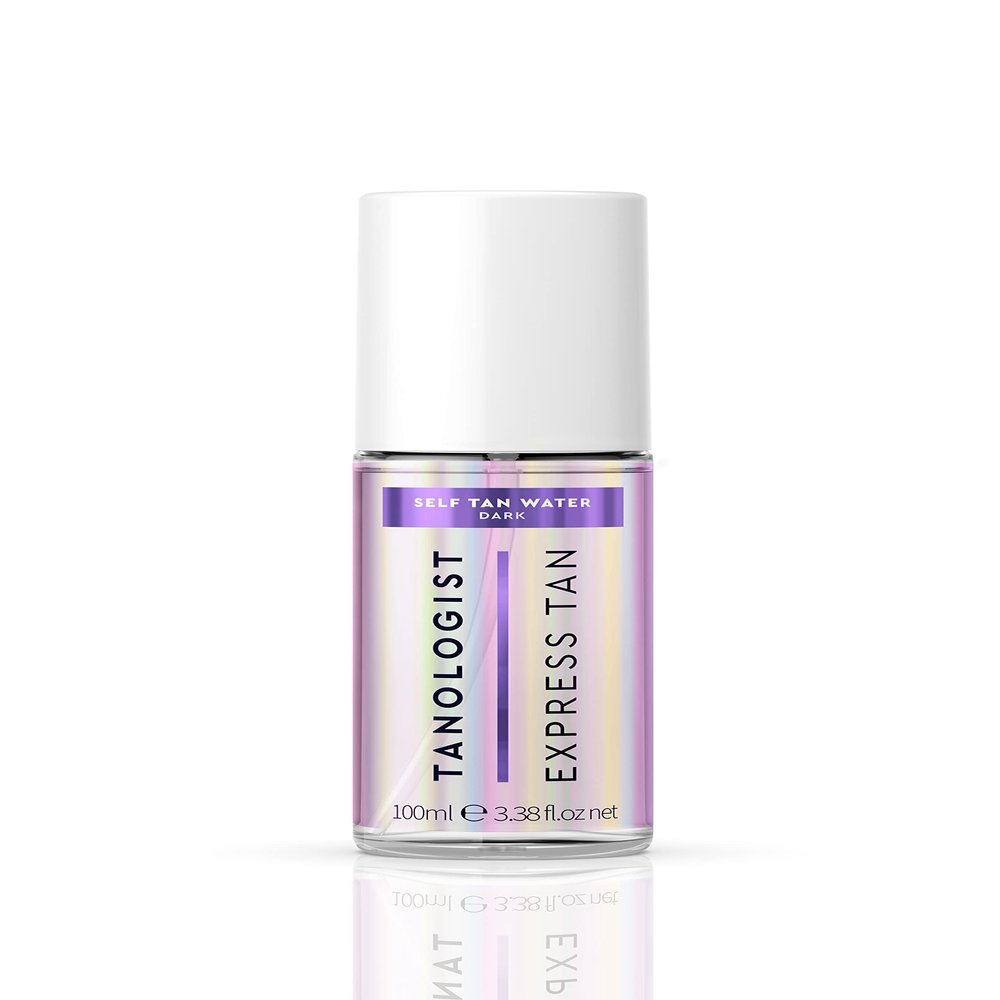 Tanologist Dark Mini Self Tan Water, Clear Self Tanning Water, Travel Size, Streak-Free Tanning Mist, Natural Bronze, No Fake Tan Smell, Clean Ingredients, 3.38 fl. oz/100 ml Bottle