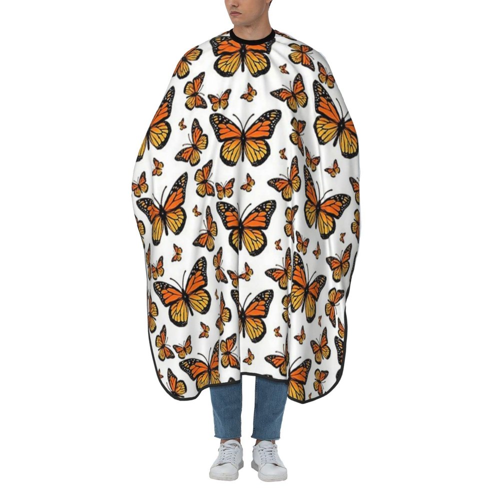 BZAXXQI Monarch Butterfly Hair Cutting Cape,Barber Cape Unisex Hair Cutting Cape Hair Cutting Accessories 66x55 Inch