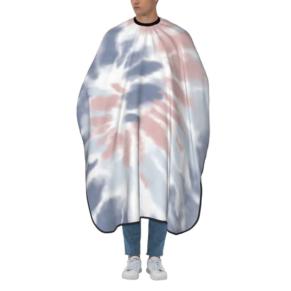 BZAXXQI Tie Dye Hair Cutting Cape,Barber Cape Unisex Hair Cutting Cape Hair Cutting Accessories 66x55 Inch