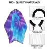 BZAXXQI Blue And Purple Tie Dye Hair Cutting Cape,Barber Cape Unisex Hair Cutting Cape Hair Cutting Accessories 66x55 Inch view 4