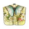 BZAXXQI Floral Butterfly Hair Cutting Cape,Barber Cape Unisex Hair Cutting Cape Hair Cutting Accessories 66x55 Inch view 2