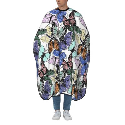 BZAXXQI Butterfly Hair Cutting Cape,Barber Cape Unisex Hair Cutting Cape Hair Cutting Accessories 66x55 Inch