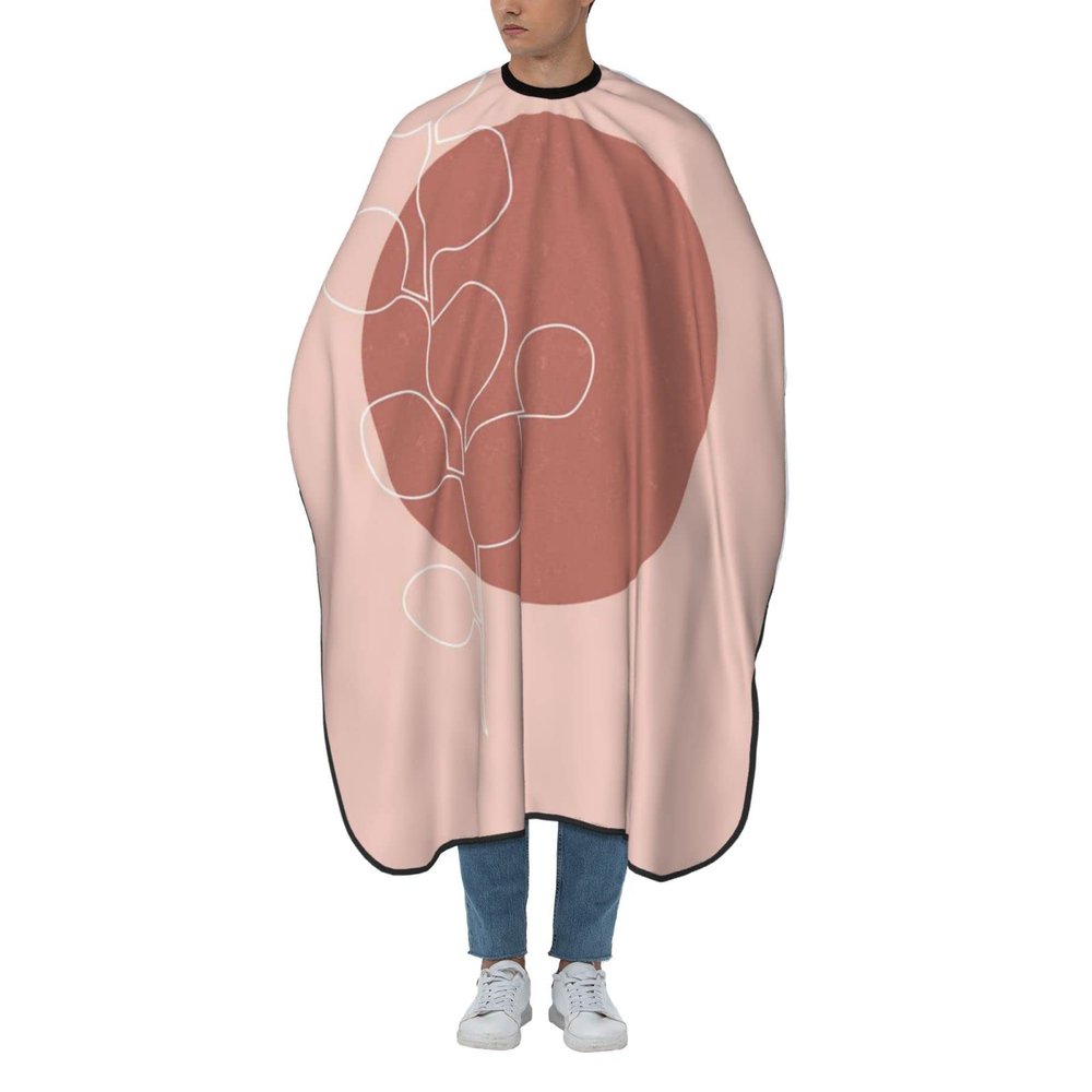 BZAXXQI Mid Century Boho Floral Hair Cutting Cape,Barber Cape Unisex Hair Cutting Cape Hair Cutting Accessories 66x55 Inch