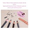 4 in 1 Eyebrow Pencil Sharpening Tool, Lightweight Brow Pencil Sharpener Base, Sharpener with Cover Colored Eye Cosmetic Pencil Sharpener for Lipliner Pencils view 4