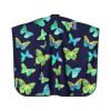 BZAXXQI Blue Green Gold Butterflies Hair Cutting Cape,Barber Cape Unisex Hair Cutting Cape Hair Cutting Accessories 66x55 Inch view 2