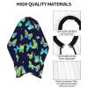 BZAXXQI Blue Green Gold Butterflies Hair Cutting Cape,Barber Cape Unisex Hair Cutting Cape Hair Cutting Accessories 66x55 Inch view 4