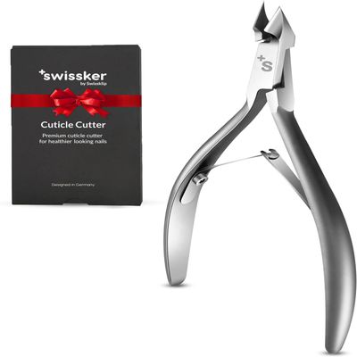 Swissker by Swissklip Cuticle Trimmer, Cuticle Remover, White Elephant gifts, Cuticle Nippers, Cutter, Nail Nipper used along with Cuticle Pusher Tool, Nail Cuticle Trimmer