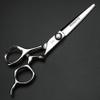 XUANFNEG Black gem Screw Professional Hair Scissors 6-inch Barber Cutting Scissors and thinning Scissors Set Made of JP440C Steel (Cutting Scissors) view 3