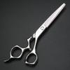 XUANFNEG Black gem Screw Professional Hair Scissors 6-inch Barber Cutting Scissors and thinning Scissors Set Made of JP440C Steel (Cutting Scissors) view 4