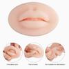 Dioche Fake Lips, 10PCS 3D Practice Silicone Lips Practice Lips Open Mouth Silicone 3D Fake Lips for Semi Permanent Training (Light Skin Colour) view 3