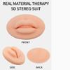 Dioche Fake Lips, 10PCS 3D Practice Silicone Lips Practice Lips Open Mouth Silicone 3D Fake Lips for Semi Permanent Training (Light Skin Colour) view 4