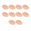 Dioche 10PCS 3D Practice Silicone Lips, Practice Lips Open Mouth Silicone 3D Fake Lips for Semi Permanent Training (Dark Skin Colour) view 1
