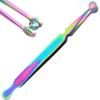AAProTools Multi Rainbow Color Stainless Steel 'Bead/Ball Holding Tweezers' Ball Holder Piercing Tool Captive Bead Ball Grabber view 1