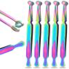 AAProTools Multi Rainbow Color Set Of 5 Stainless Steel 'Bead/Ball Holding Tweezers' Ball Holder Piercing Tool Captive Bead Ball Grabber view 1