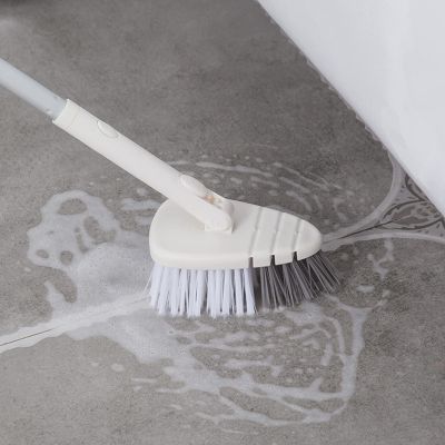 45.28 Inch Shower Scrubber, Tub Tile Cleaning Brush, Bath Cleaner Scrubber Brush with Adjustable Long Handle Scrub Brush for Bathroom Shower Bathtub Wall Mop Cleaning Scrubbing