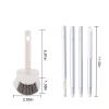 45.28 Inch Shower Scrubber, Tub Tile Cleaning Brush, Bath Cleaner Scrubber Brush with Adjustable Long Handle Scrub Brush for Bathroom Shower Bathtub Wall Mop Cleaning Scrubbing view 3