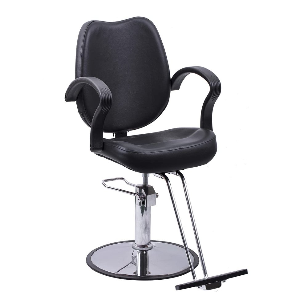 Beautynao Salon Chair Barber Chair Styling Beauty Chair Cutting Chair Beauty Equipment(Black)