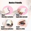 2Pcs False Eyelash Applicator Tool Lash Buddy Tool for Beginners Easy Eye Lash Holder Tweezers Plastic Portable Remover Clip view 4