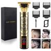 Hilandkom Hair Clippers for Mens Cordless Hair Trimmer T-Blade Trimmer Professional Haircut & Grooming Kit Rechargeable Edgers Clippers Hair Trimmer Shaver Cutting Kit with LCD Display (Led-Dragon) view 1