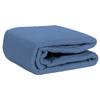 Velosso Luxurious 100% Egyptian Cotton, 3-Piece Massage Table Sheet Set - Facial Bed Cover - Includes Flat and Fitted Sheets with Face Cradle Cover - Medium Blue view 4