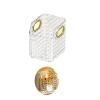 Gidary Cosmetics Makeup Organizer,Clear Diamond Crystal Makeup Organizer,skincare organizers,for Vanity Decor,Bathroom Countertops,Desk Storage Container,Cosmetic Display cases (White) view 1
