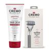 Cremo Barber Grade Original Shave Cream and Refillable Razor System - Shaving Kit for Men, Fights Nicks, Cuts and Razor Burn, 6 Fl Oz view 1