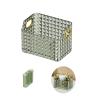 Gidary Cosmetics Makeup Organizer,Clear Diamond Crystal Makeup Organizer,skincare organizers,for Vanity Decor,Bathroom Countertops,Desk Storage Container,Cosmetic Display cases (Green) view 1