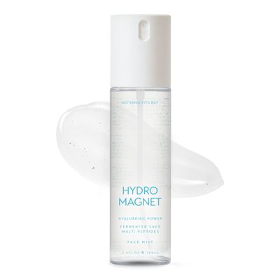 NOTHING FITS BUT Hydro Magnet Facial Mist, Hydrating Toner with Hyaluronic Acid, Fermented Sake & Multi Peptides (3.4 Fl Oz/ 100 ml)