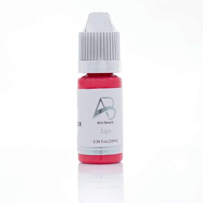 All in Beauty Professional Lip Pigment, Pigments for Permanent Make-Up, Lip Blushing Pigments for Permanent Lip Color, Vegan to Enhance Lips Color (Sweet Pink)