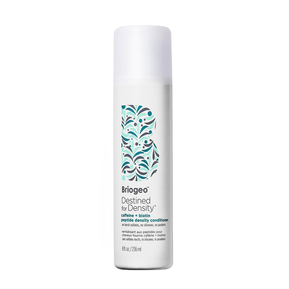 Briogeo Destined For Density Caffeine + Biotin Peptide Density Conditioner, Increases Hair Thickness and Volume for Fine or Thinning Hair, Vegan, Cruelty-Free, 8 fl oz