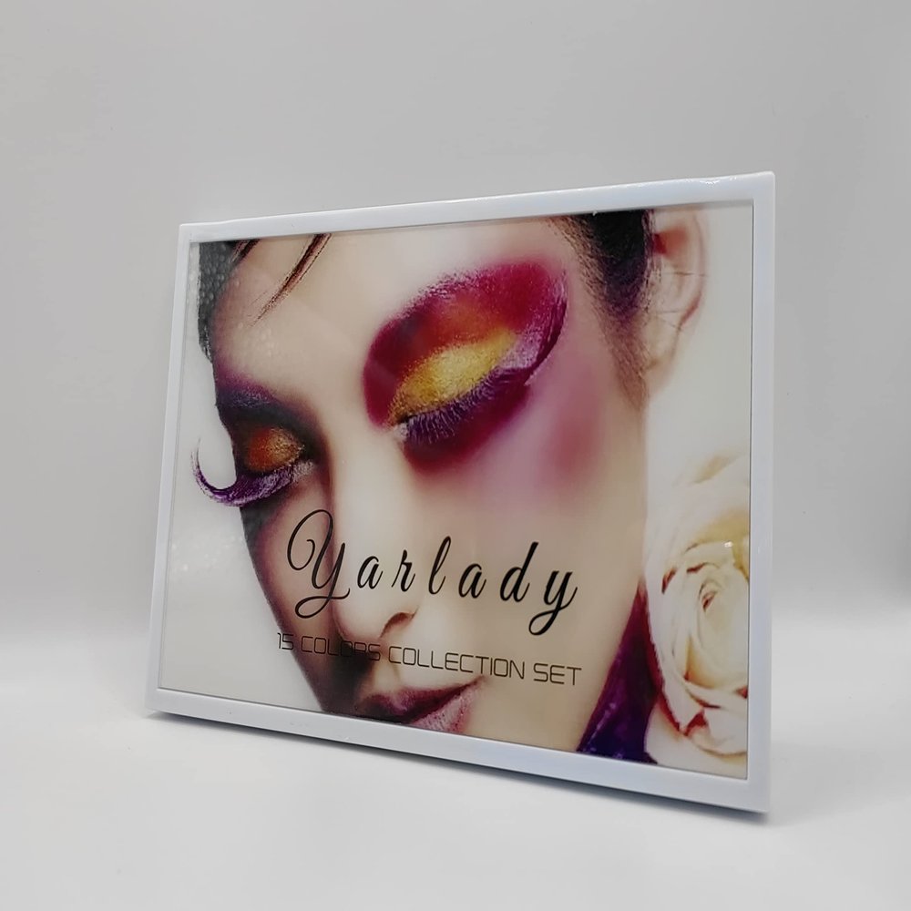 YARLADY 15 color Eyeshadow palette,matte Pearlescent High Brightness Shimmer Makeup Set Lasting waterproof high pigment eye makeup (YLD15-02)