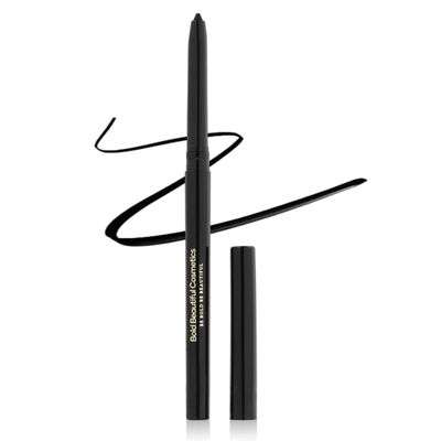 Bold Beautiful Cosmetics Waterproof Retractable Gel Eyeliner Pencil Matte Hypoallergenic - 1 Count (Black)