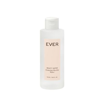 EVER Beauty Water Micellar Cleaning Water & Eye Makeup Remover Rose Water, Lactic Acid & Pro/Prebiotics Cleanser for Sensitive Skin, Removes Waterproof Makeup, Tones & Hydrates - 5.9 fl oz