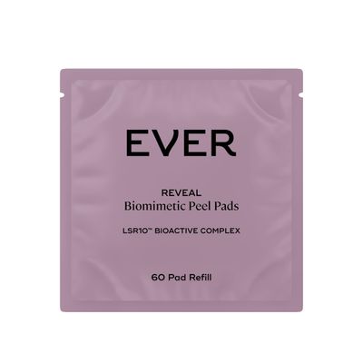 EVER Reveal 60-Pad Refill Biomimetic Peel Pads with LSR10  Daily Exfoliating Treatment (Azelaic + Caviar Lime)