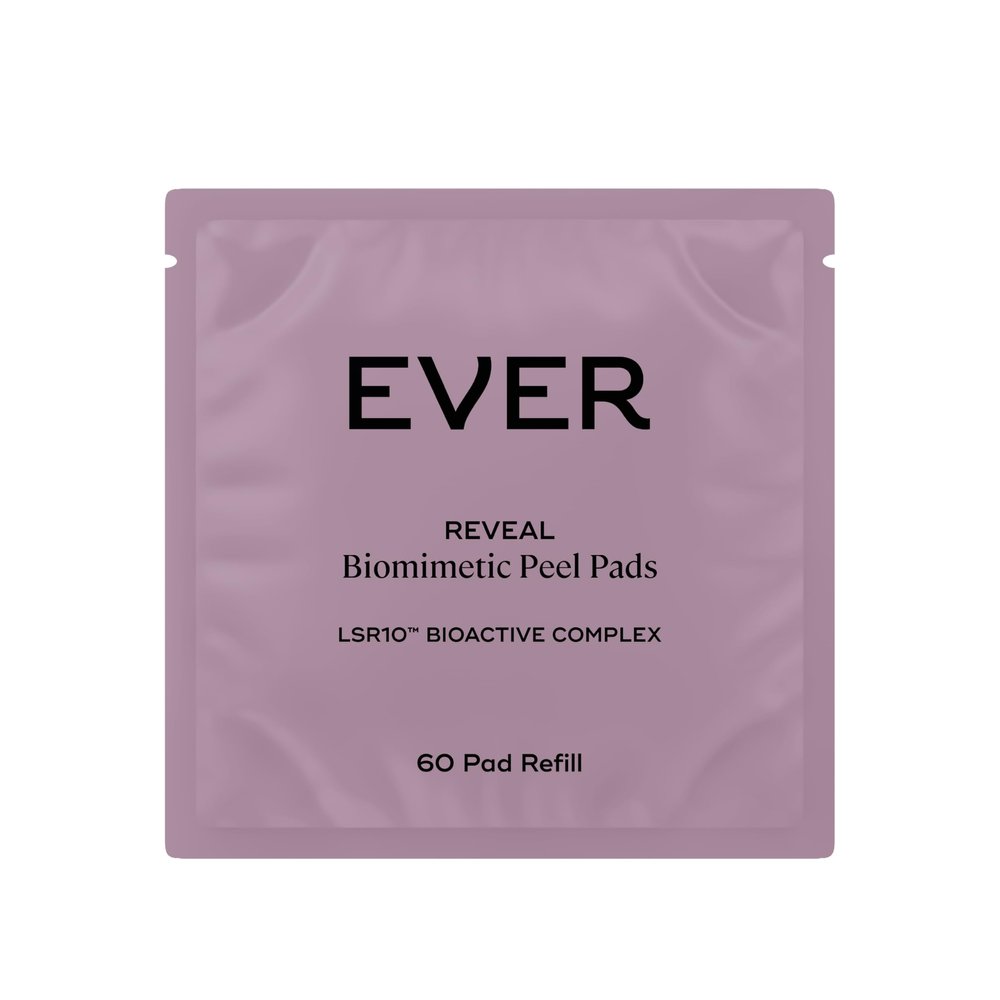 EVER Reveal 60-Pad Refill Biomimetic Peel Pads with LSR10  Daily Exfoliating Treatment (Azelaic + Caviar Lime)