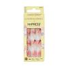 KISS LoveShackFancy x imPRESS Press-On Manicure Limited Edition, Style "Citrus Candy" Medium Almond Pink Press-On Nails, Includes Prep Pad, Mini Nail File, Cuticle Stick, & 30 Fake Nails view 1