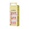 KISS LoveShackFancy x imPRESS Press-On Manicure Limited Edition, Style "Citrus Candy" Medium Almond Pink Press-On Nails, Includes Prep Pad, Mini Nail File, Cuticle Stick, & 30 Fake Nails view 3