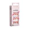 KISS LoveShackFancy x imPRESS Press-On Manicure Limited Edition, Style "Sunkissed Peach" Short Square Pink Press-On Nails, Includes Prep Pad, Mini Nail File, Cuticle Stick, & 30 Fake Nails view 2