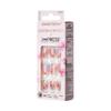KISS LoveShackFancy x imPRESS Press-On Manicure Limited Edition, Style "Sunkissed Peach" Short Square Pink Press-On Nails, Includes Prep Pad, Mini Nail File, Cuticle Stick, & 30 Fake Nails view 3