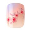 KISS LoveShackFancy x imPRESS Press-On Manicure Limited Edition, Style "Sunkissed Peach" Short Square Pink Press-On Nails, Includes Prep Pad, Mini Nail File, Cuticle Stick, & 30 Fake Nails view 4