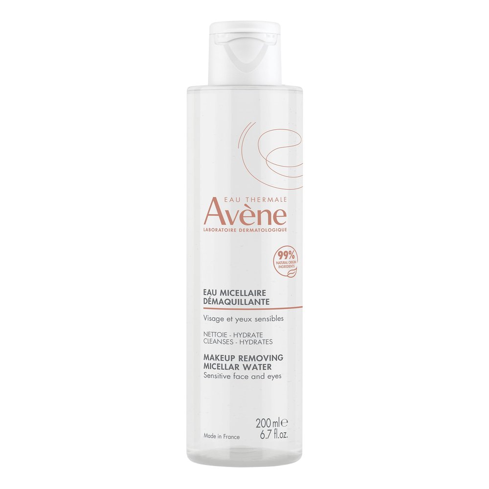 Avne Micellar Lotion Cleansing Water - Soap-Free 3-in-1 Cleanser, Toner, Make-up Remover - All Skin Types - Non-Comedogenic - 6.7 Fl Oz