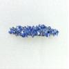 Faship Gorgeous Blue Premium Rhinestone Crystal Floral Small Hair Barrette Clip view 2