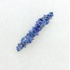 Faship Gorgeous Blue Premium Rhinestone Crystal Floral Small Hair Barrette Clip view 3