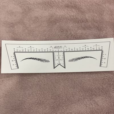 Eyebrow Ruler Stickers