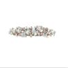 Faship Gorgeous Clear Premium Rhinestone Crystal Floral Small Hair Barrette Clip view 1