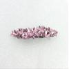 Faship Pink Premium Rhinestone Crystal Floral Small Hair Barrette Clip view 2