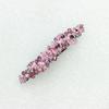 Faship Pink Premium Rhinestone Crystal Floral Small Hair Barrette Clip view 3