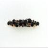 Faship Gorgeous Black Premium Rhinestone Crystal Floral Small Hair Barrette Clip view 2